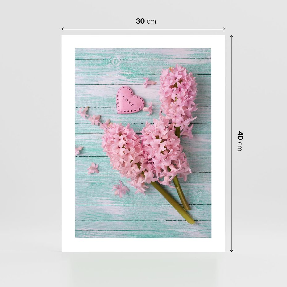 Plakat bez ramy 30x40 - Hiacynty w Kwiatowej Kompozycji - hiacynty, kwiaty
