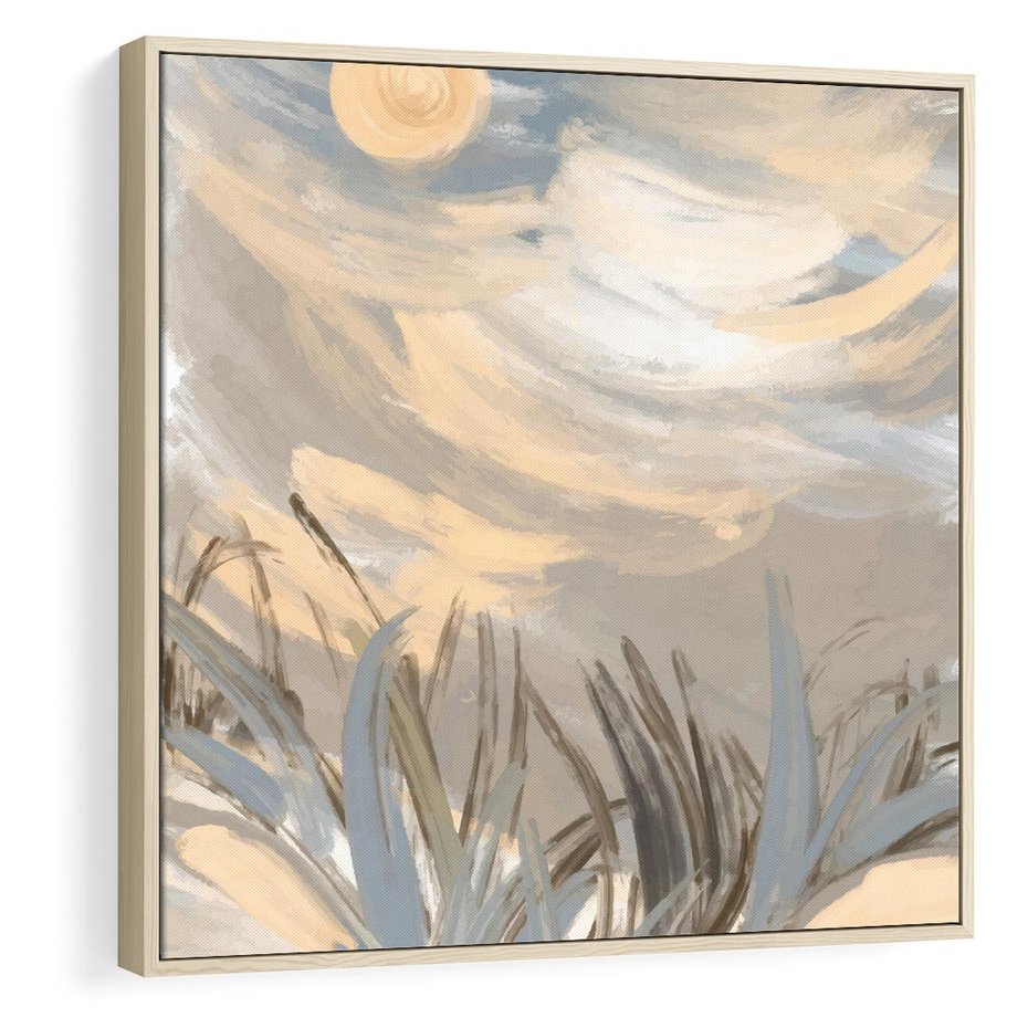 Obraz w ramie 50x50 - Światłości Taniec - akwarela, obraz - rama drewno