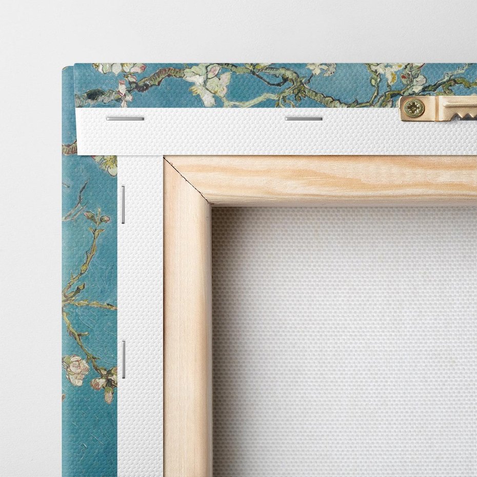 Obraz na płótnie 150x50 - Almond blossom 1890, Vincent van Gogh - Reprodukcja - reprodukcja, obraz na płótnie