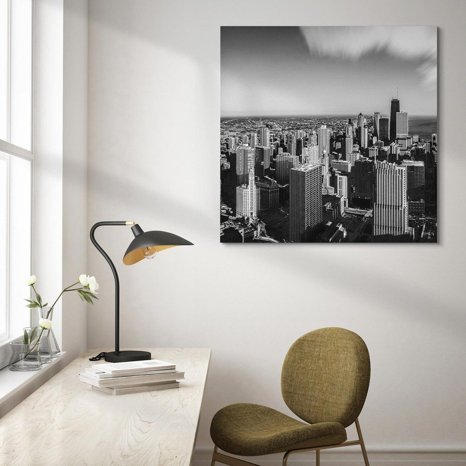 Obraz na płótnie 50x50 - Panorama miejska - miasto, panorama