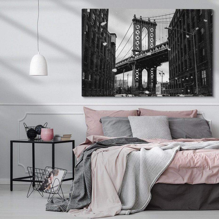 Obraz na płótnie 70x50 - Ikona Miasta - Nowy Jork, most