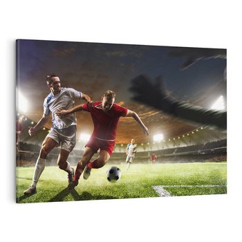 Obraz na płótnie 120x80 - Piłkarska pasja - piłkarz, stadion