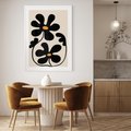 Plakat bez ramy 21x30 - Wyjątkowość Boho - minimalistyczny abstrakcyjny obraz, prymitywne kwiaty