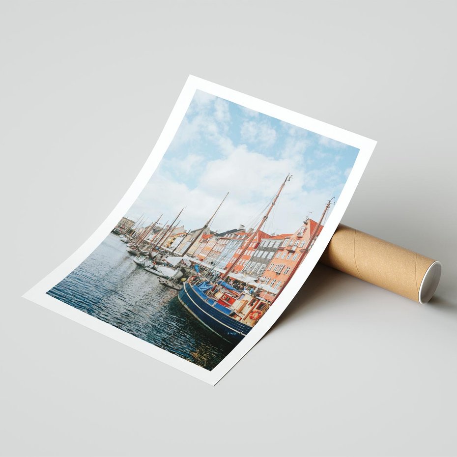 Plakat bez ramy 21x30 - Wibracje Miejskiego Klimatu - Dania, Kopehaga