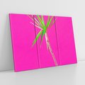 Obraz na płótnie 120x80 - Retro Stylizacja - palma, liście