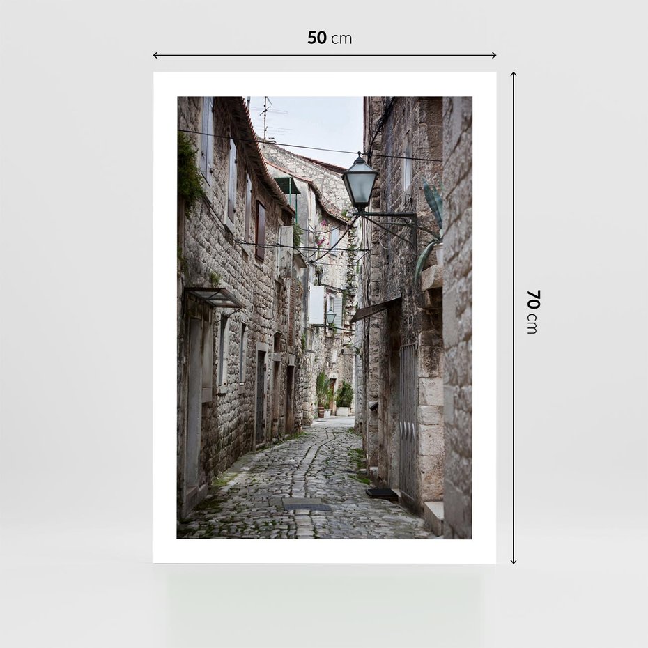 Plakat bez ramy 50x70 - Malownicza uliczka we Włoszech - uliczka, Włoch