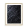 Plakat w ramie 50x70 - Kamienne tekstury w trójwymiarze - kamień, tekstura - rama drewno
