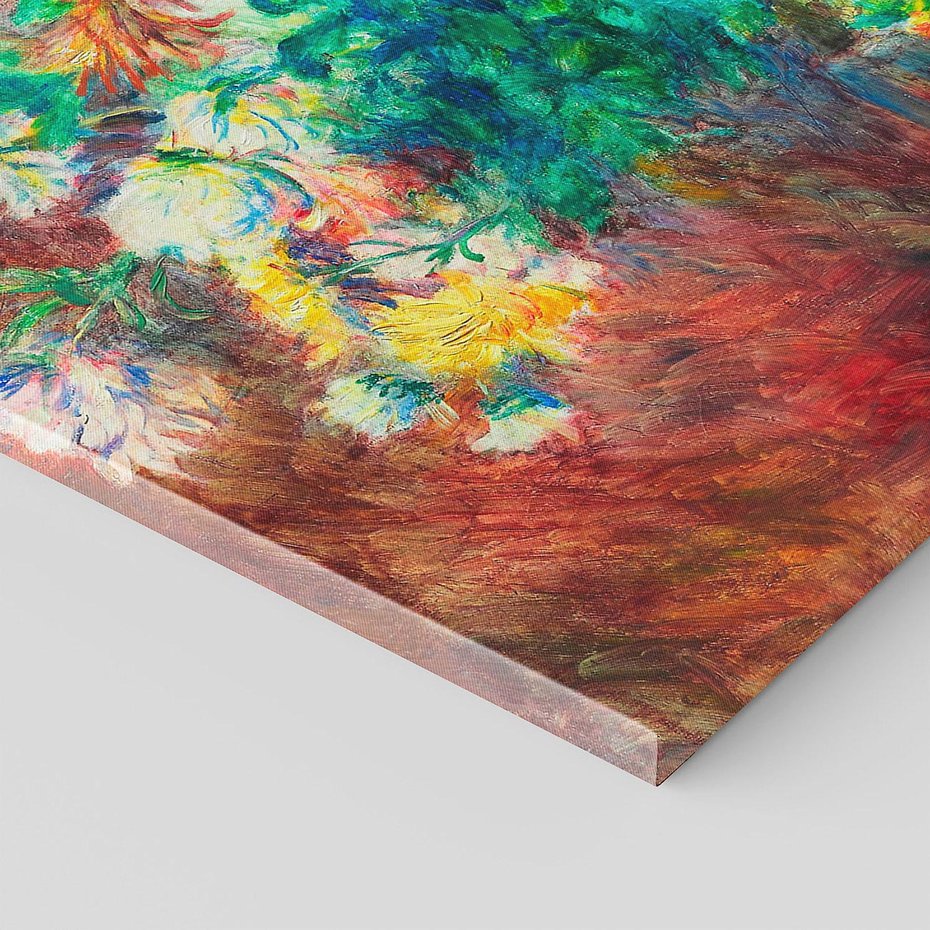 Obraz na płótnie 120x60 - Chryzantemy (1881–1882), Pierre-Auguste Renoir - Reprodukcja - reprodukcja, obraz na płótnie