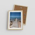 Plakat w ramie 30x40 - Oaza spokoju - plaża, morze - rama drewno