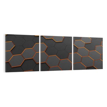 Obraz na płótnie 120x40 - Trójwymiarowa abstrakcja - 3D, abstrakcja