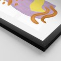 Plakat w ramie 40x50 - Kolorowe Pastelowe Spektrum - akwarela, minimalizm - rama czarna