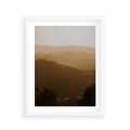 Plakat w ramie 40x50 - Odejście Słońca - pejzaż, zachód - rama biała