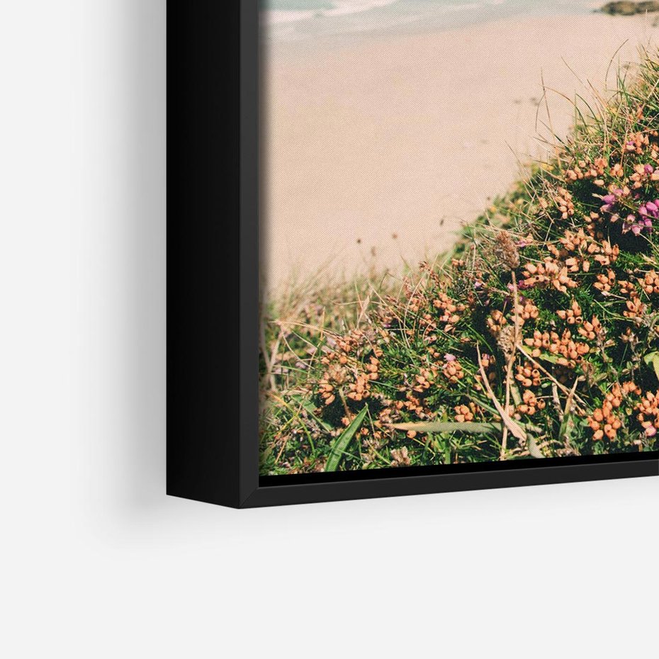 Obraz w ramie 50x50 - Perspektywa Klifu - fotografia, ocean - rama czarna