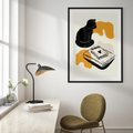 Plakat bez ramy 30x40 - Nowoczesny Kot - grafika, kot