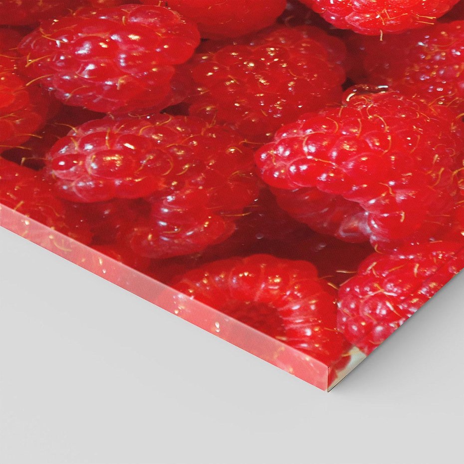 Obraz na płótnie 120x80 - "Maliny - Owocowy Raj - maliny, owoce