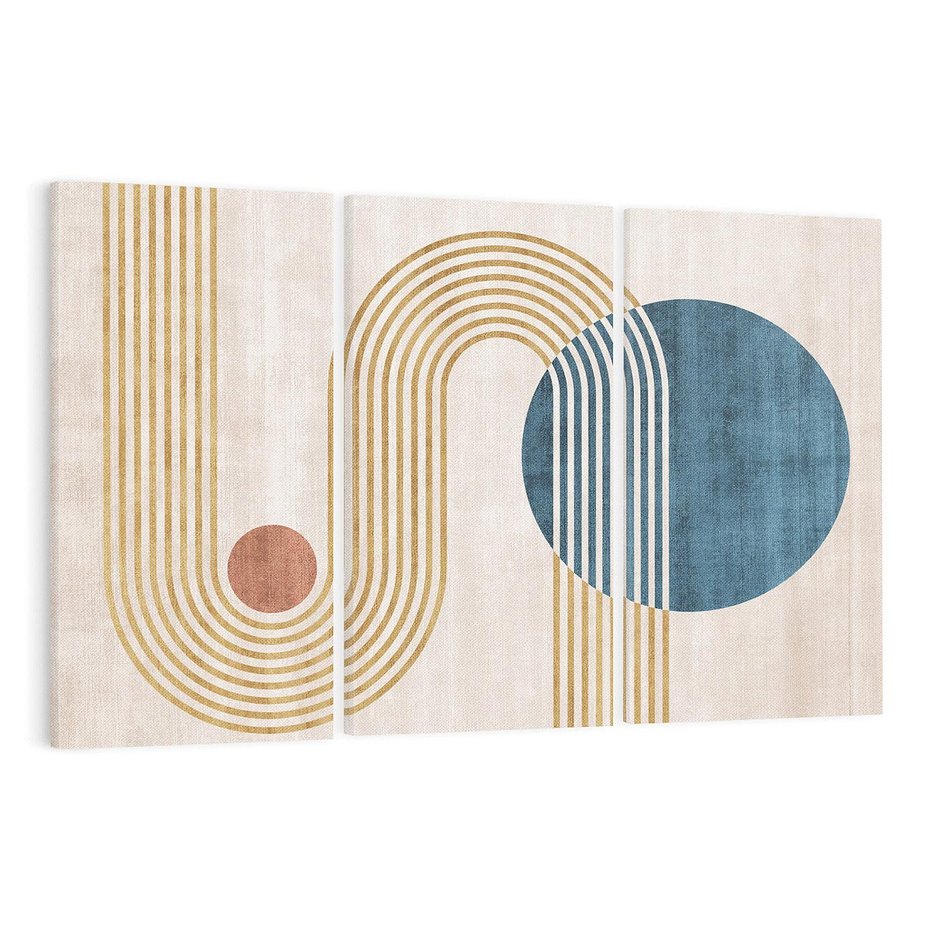 Obraz na płótnie 120x80 - Melodia ukrytych snów - retro grafika, styl mid-century