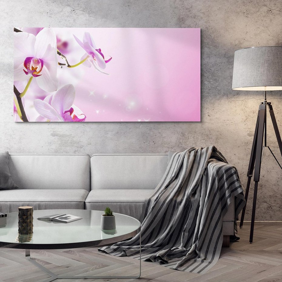 Obraz na płótnie 140x70 - Relaksujące Piękno - kwiaty, orchidea