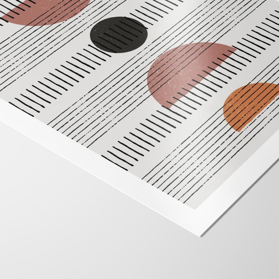 Plakat bez ramy 30x40 - Plakat w Stylu Abstrakcji - geometryczna grafika, plakat