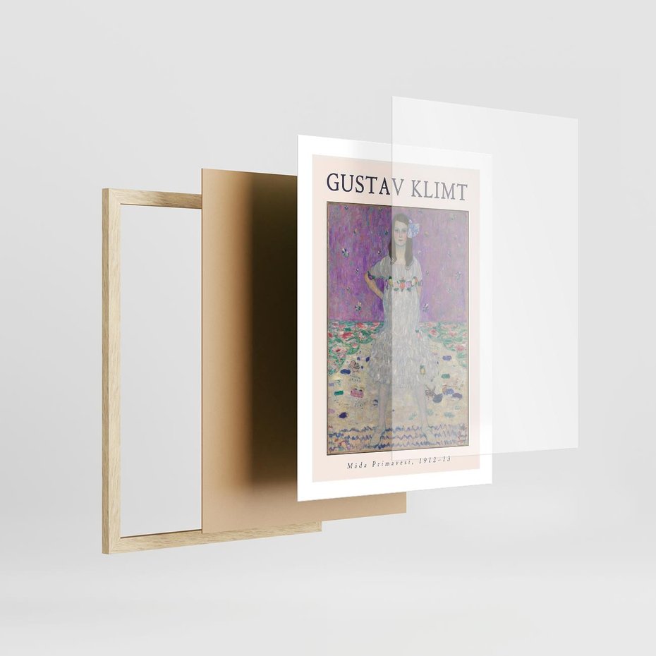 Plakat w ramie 50x70 - Gustav Klimt: Reprodukcja - reprodukcja, gustav klimt - rama drewno