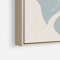 Obraz w ramie 50x70 - Kwiaty Pasteli - kwiaty, nowoczesne i minimalistyczne - rama drewno