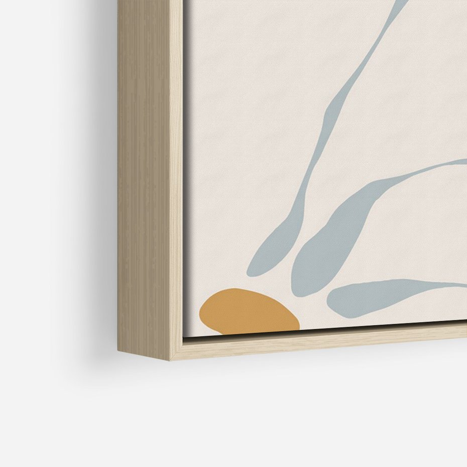 Obraz w ramie 80x120 - Pastelowe Marzenia Kwiatów - kwiaty, nowoczesne i minimalistyczne - rama drewno