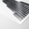 Plakat bez ramy 21x30 - Wieżowiec w Monochromii - wieżowiec, architektura