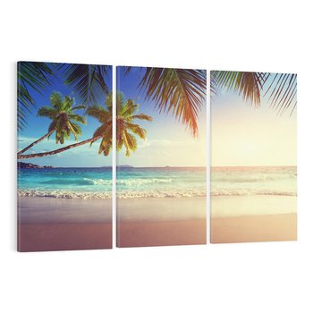 Obraz na płótnie 120x80 - Rajska plaża na Seszelach - Seszele, plaża