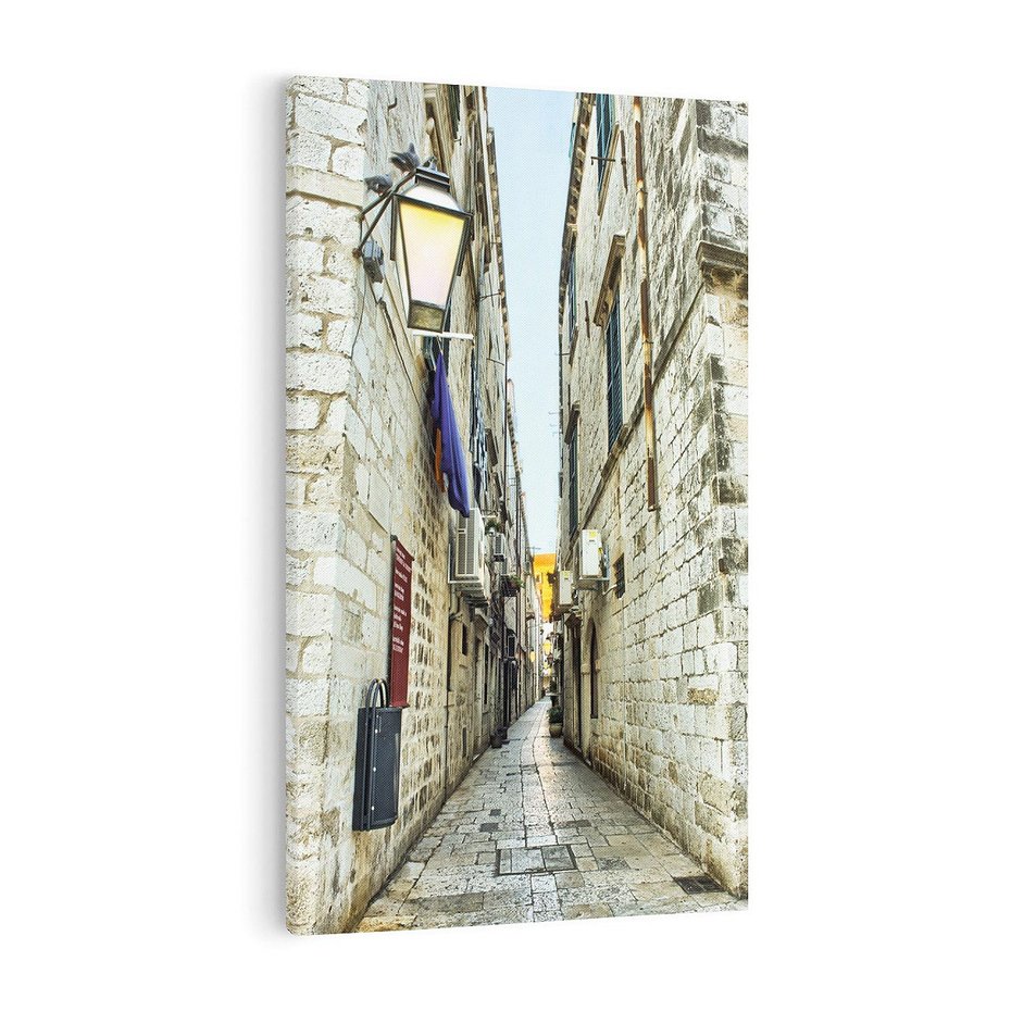 Obraz na płótnie 50x70 - Urok Włoskiej Uliczki - włoska, uliczka