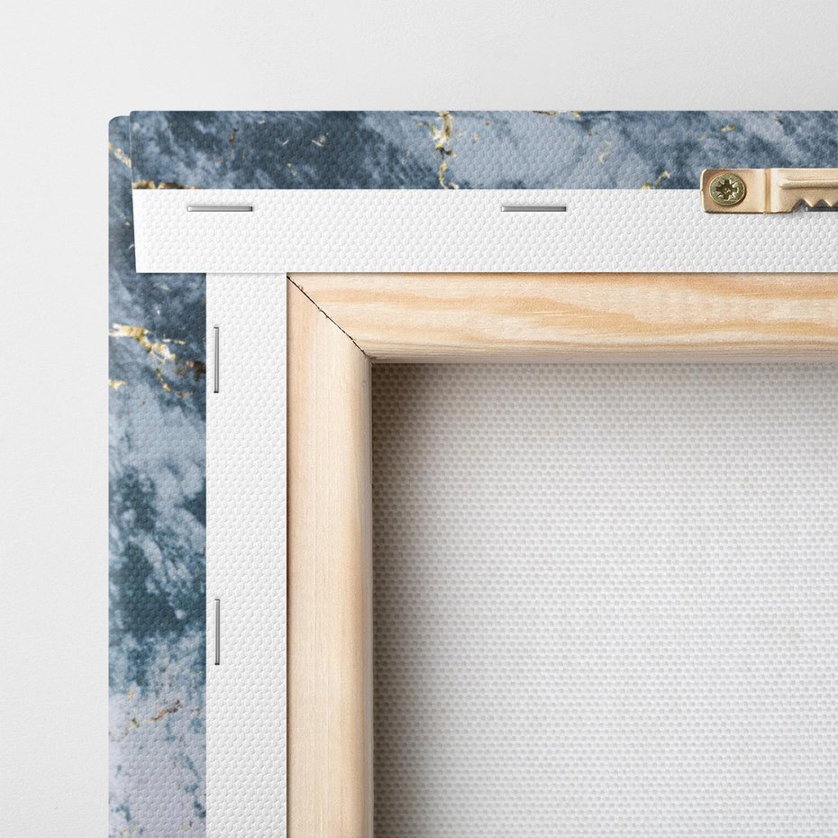 Obraz na płótnie 120x60 - Elegancja i Wyrafinowanie - marmur, złoto