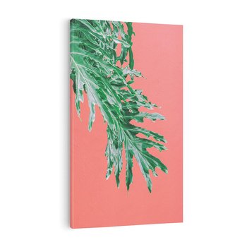 Obraz na płótnie 80x120 - Energetyczna Eksplozja Natury - liście, kolor