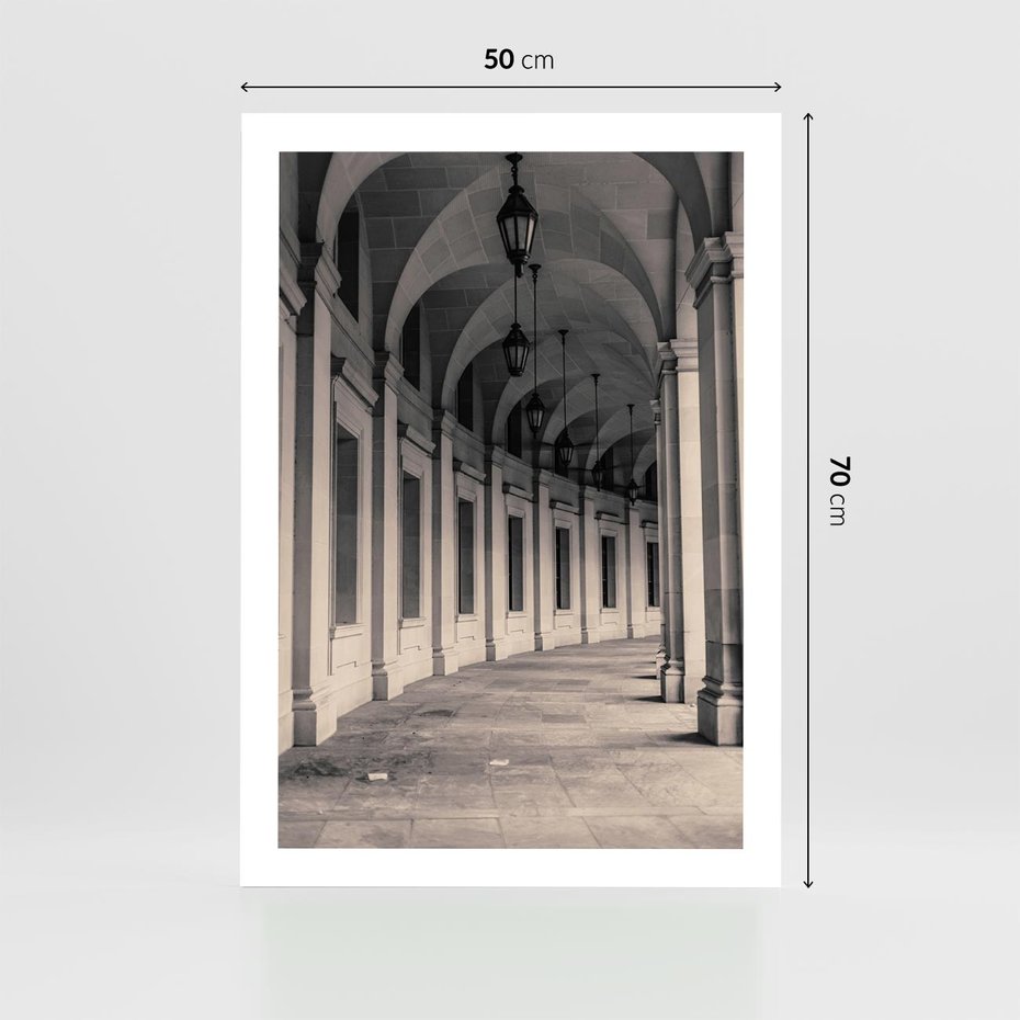 Plakat bez ramy 50x70 - Kolumny Elegancji - architektura, kolumny