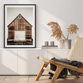 Plakat bez ramy 30x40 - Rustykalny Drewniany Domek - domek, drewniany dom