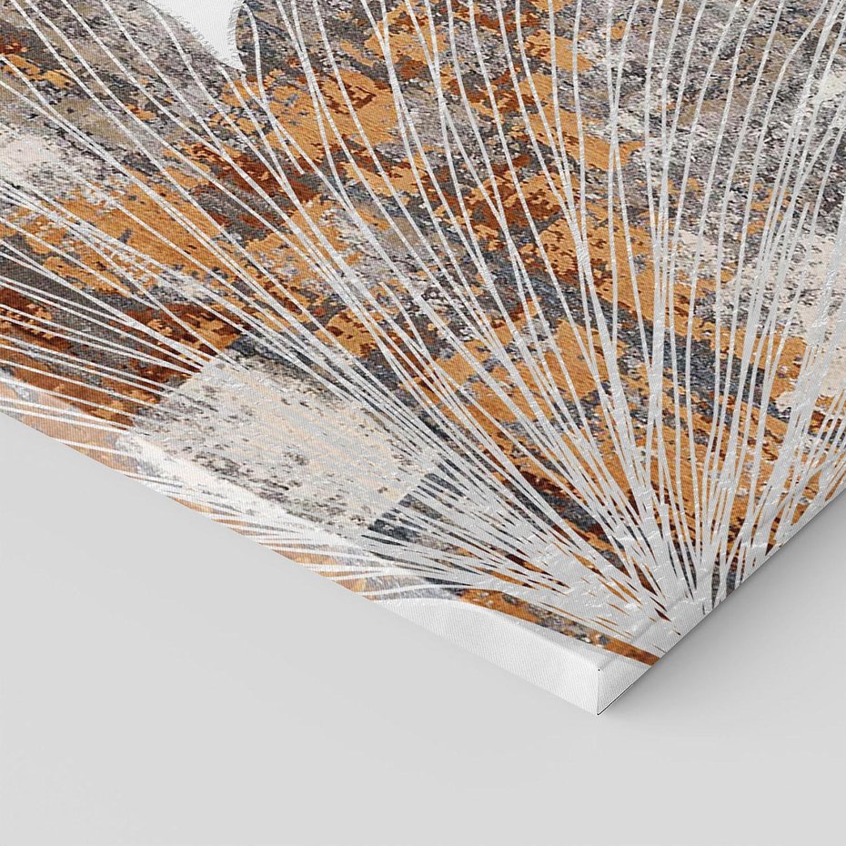 Obraz na płótnie 120x80 - Złote liście melancholii - liście miłorzębu, tekstura