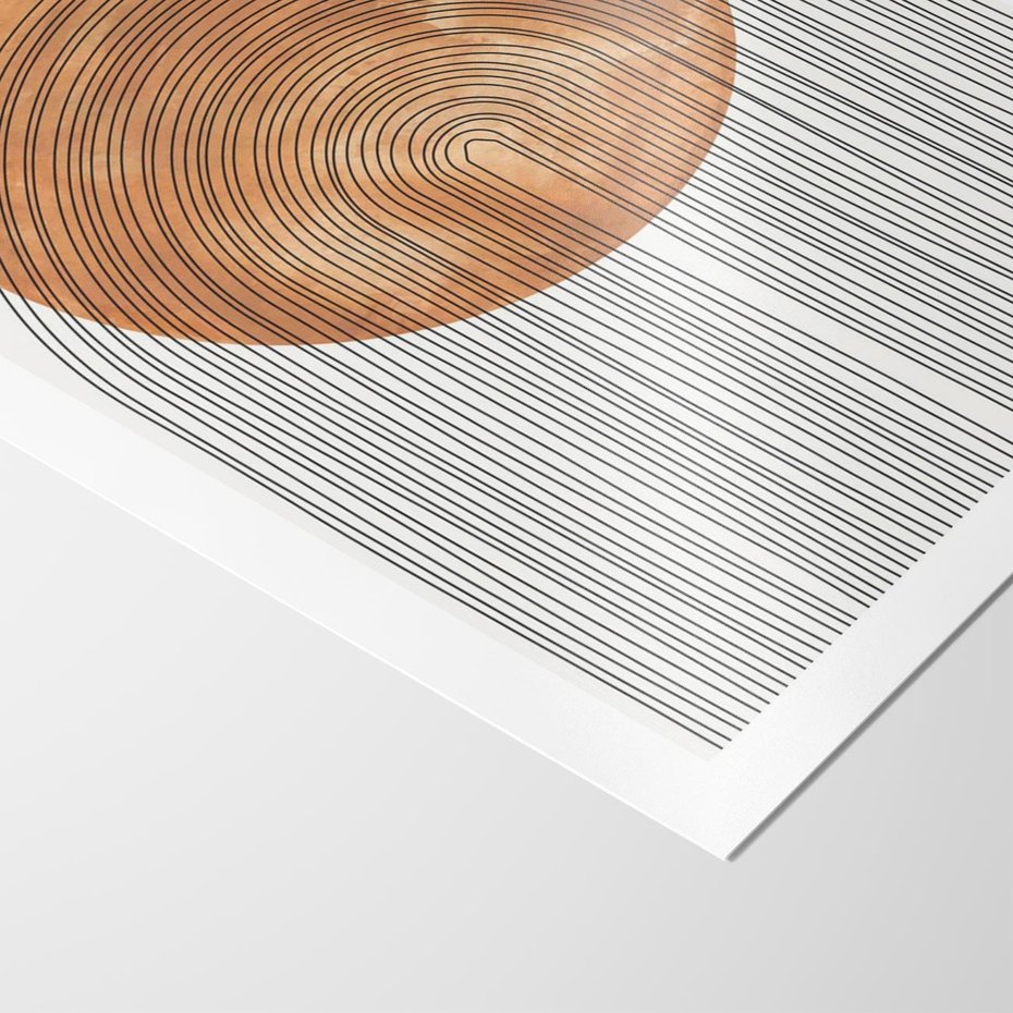 Plakat bez ramy 21x30 - Złote Akcenty - nowoczesna sztuka, modern