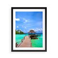Plakat w ramie 40x50 - Magia tropikalnego oceanu - ocean, tropiki - rama czarna