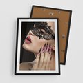 Plakat w ramie 50x70 - Piękno na tipsach - beauty, manicure - rama czarna