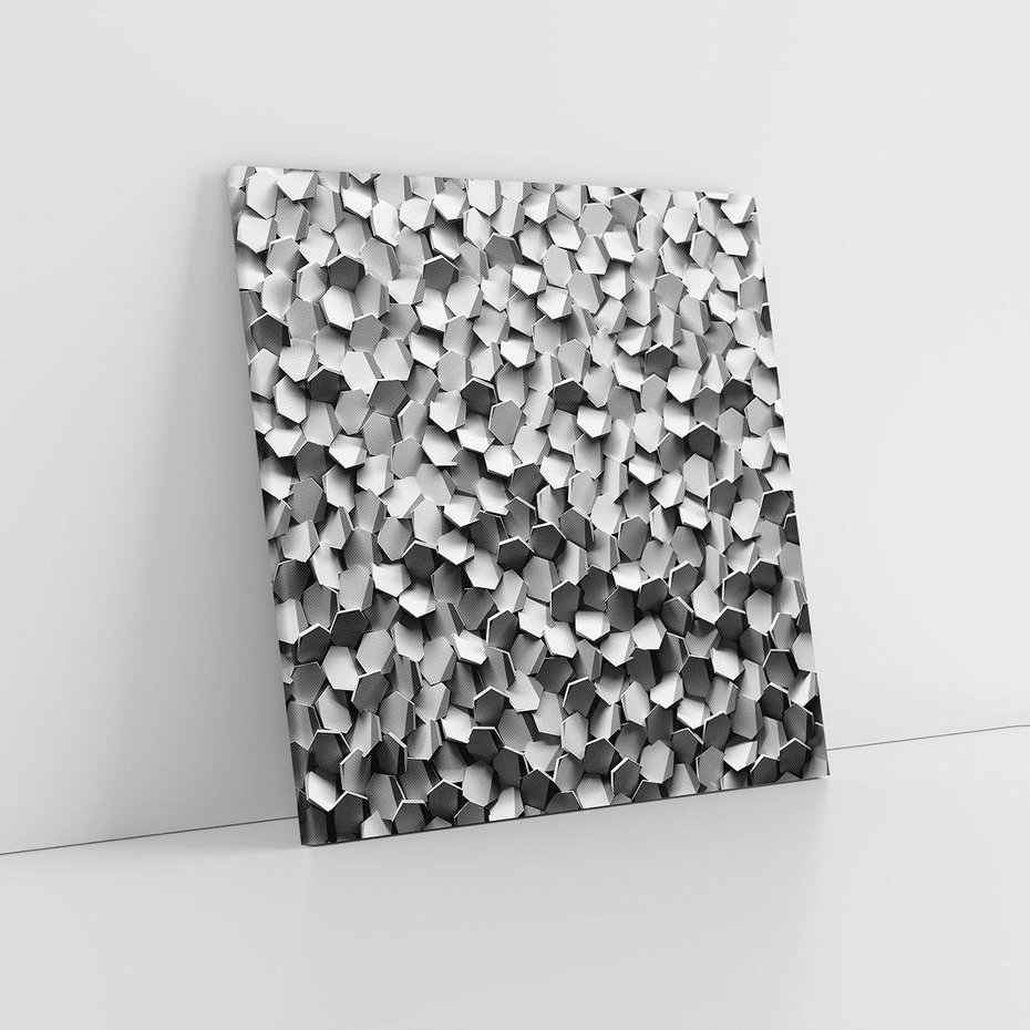 Obraz na płótnie 40x40 - Odkryj głębię sztuki - graficzne, 3D