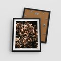 Plakat w ramie 40x50 - Sucha Kompozycja Kwiatów - suche kwiaty hortensji - rama czarna