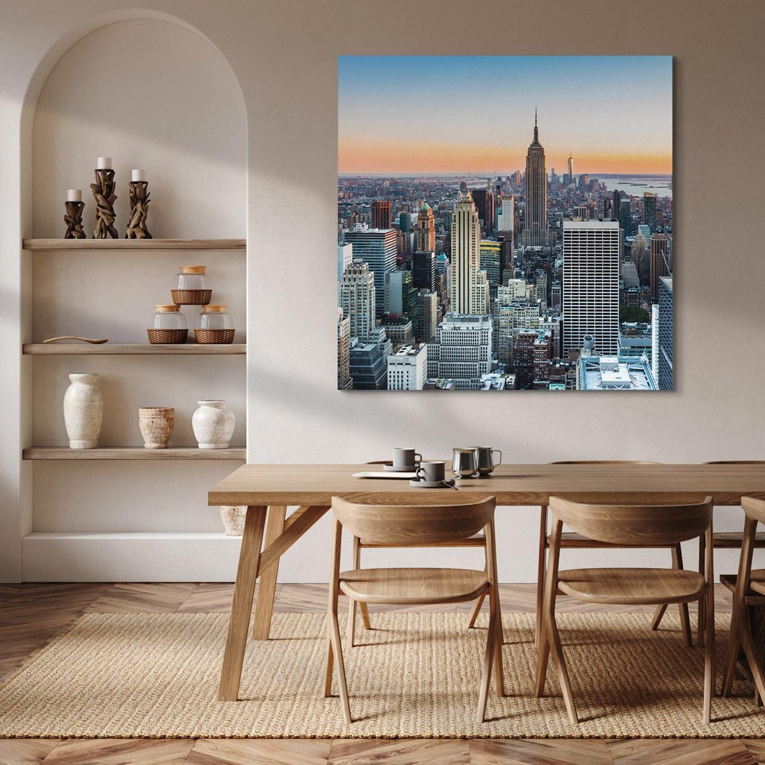 Obraz na płótnie 40x40 - Pulsujący Nowy Jork - New York, miasto
