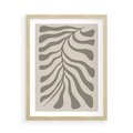 Plakat w ramie 50x70 - Zaklęte Kształty - nowoczesna sztuka, plakat modern - rama drewno