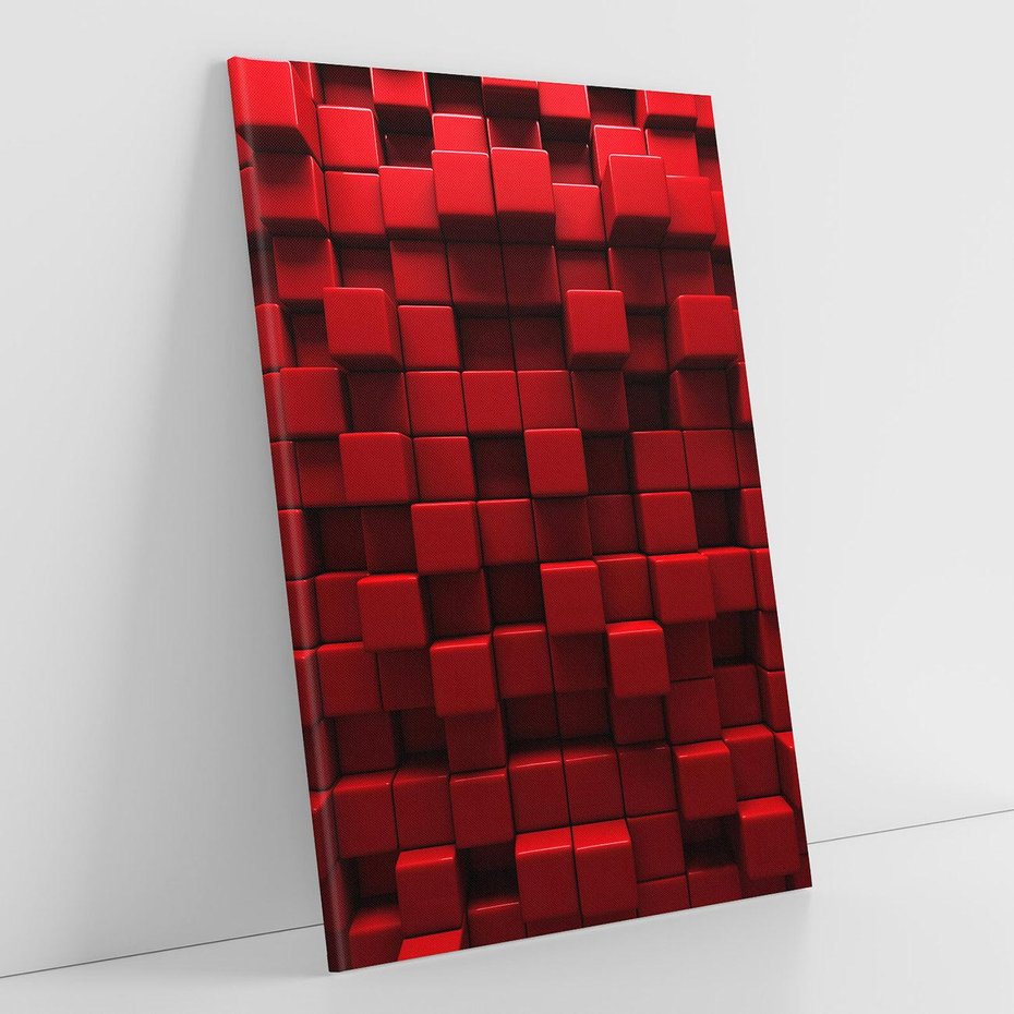 Obraz na płótnie 50x70 - Geometryczne 3D: wizja przestrzeni - geometryczne, 3D