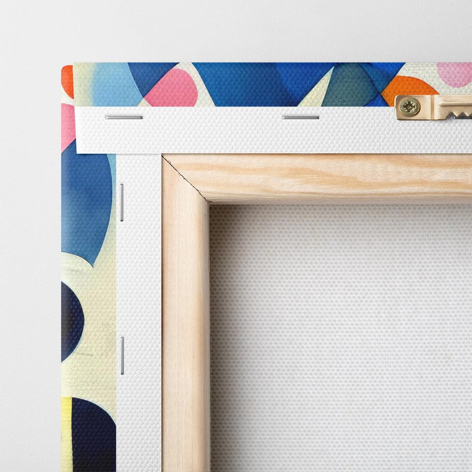 Obraz na płótnie 80x80 - Księga Akwarelowych Przeniknięć - abstrakcyjny obraz, różne kolorowe kształty