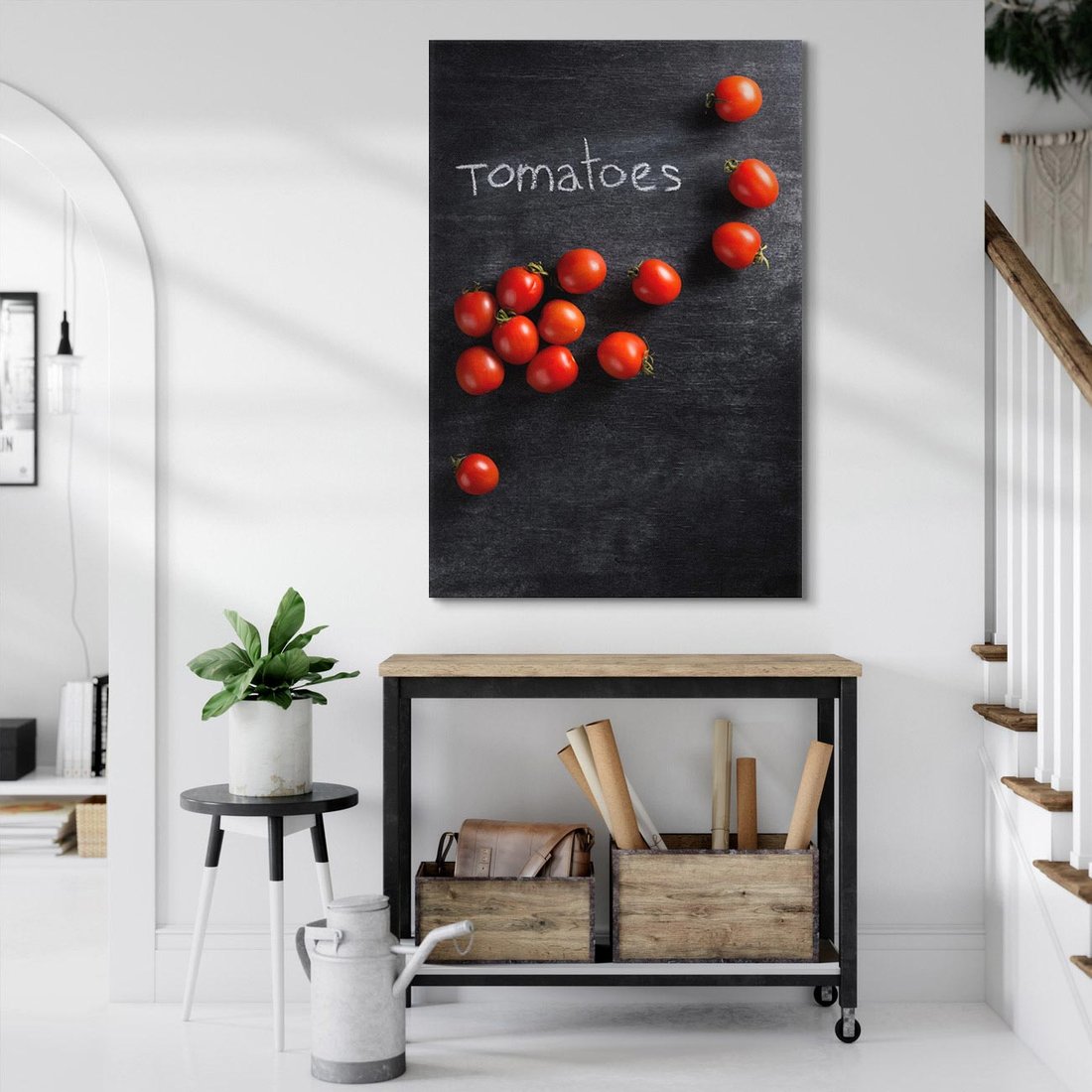 Obraz na płótnie 70x100 - Świeżość Smaku - pomidory, kuchnia