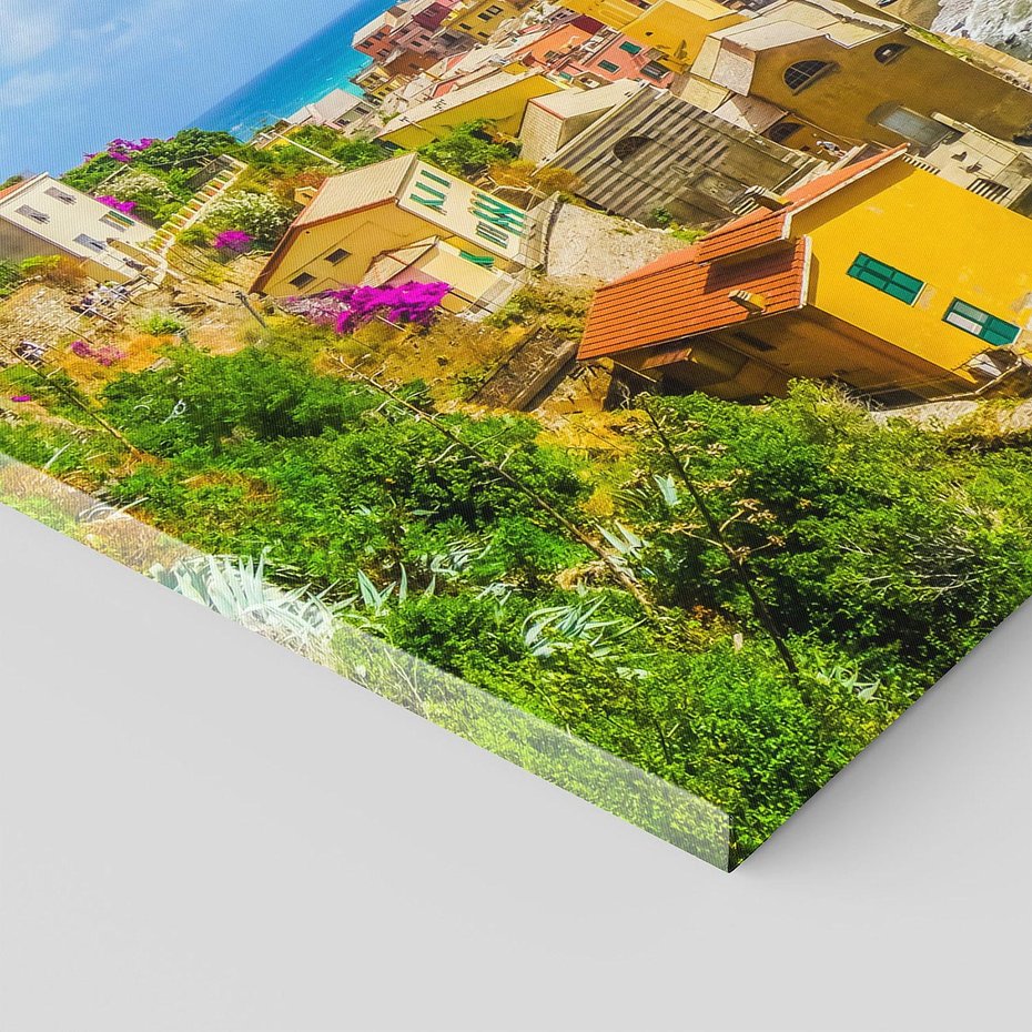 Obraz na płótnie 120x40 - Morze włoskich łodzi - Włochy, łodzie