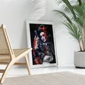 Plakat bez ramy 30x40 - Elegancka japońska gejsza - japońska, gejsza
