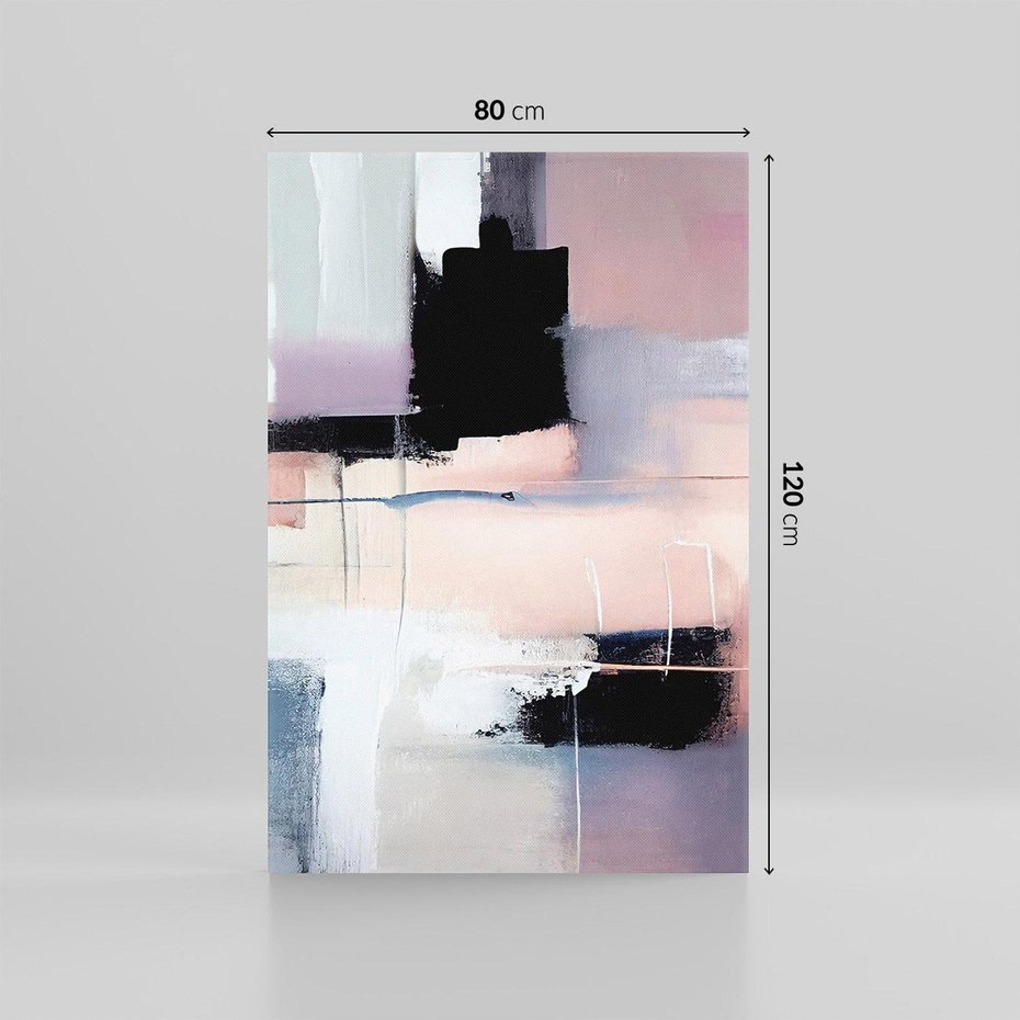 Obraz na płótnie 80x120 - Zamglone Kierunki - abstrakcja, obraz olejny