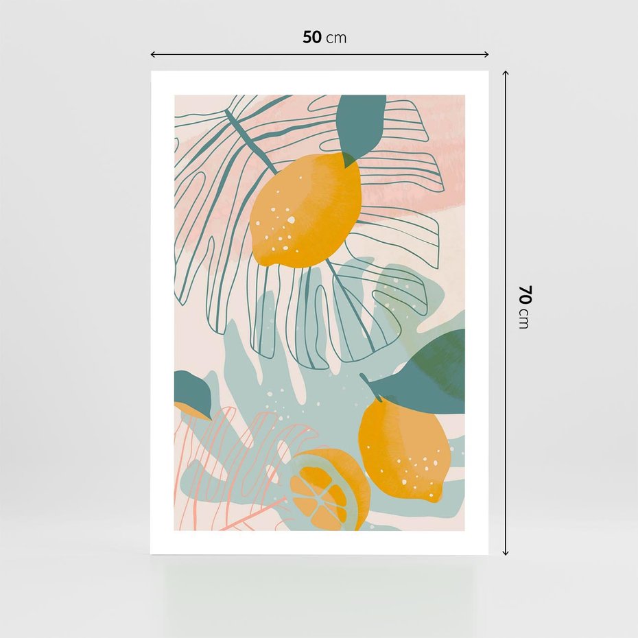 Plakat bez ramy 50x70 - Świeżość Natury - plakat, nowoczesna grafika