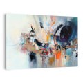 Obraz na płótnie 100x70 - Kontrapunkty zatajonych uczuć - dynamiczna abstrakcja, bałagan na płótnie