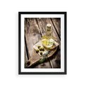 Plakat w ramie 30x40 - Oliwki w restauracji - oliwa, oliwki - rama czarna