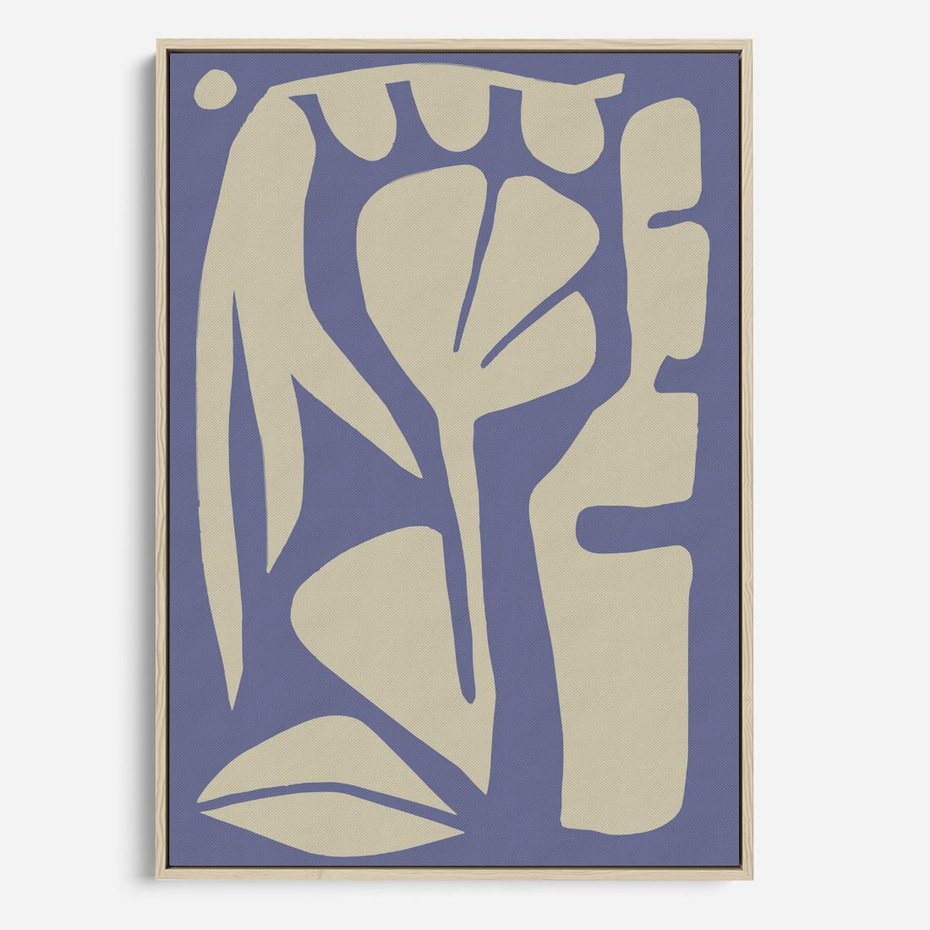 Obraz w ramie 50x70 - Echa Wizualnej Transcendencji - skandynawski styl, plakat - rama drewno